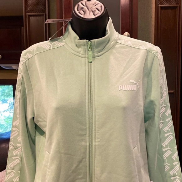 NWT Women’s Puma Zip Up Jacket In Mint Size Small - Picture 2 of 12